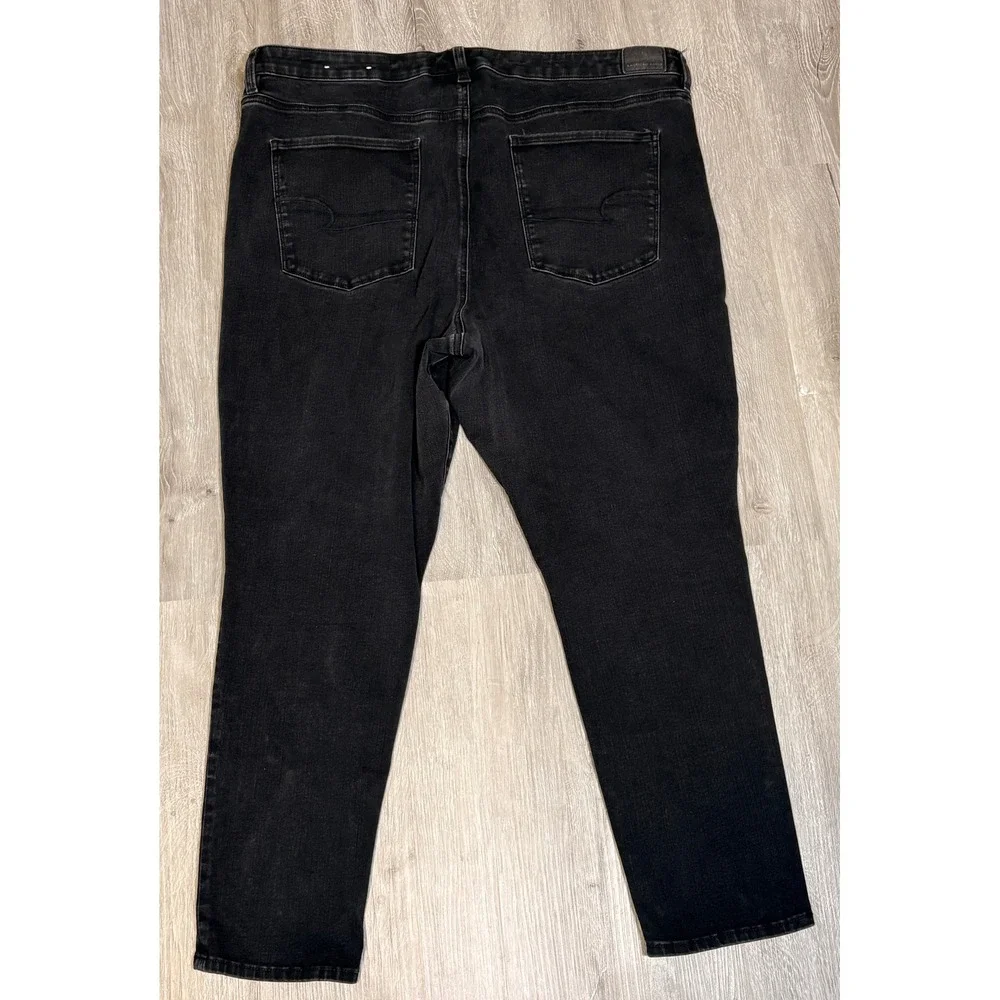 American Eagle‎ Super Hi-Rise Jegging Black 360 Next Level Stretch Jeans 24 Reg